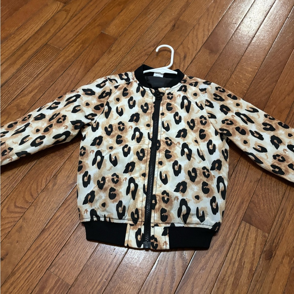 FabKids Leopard Print Puffer Jacket